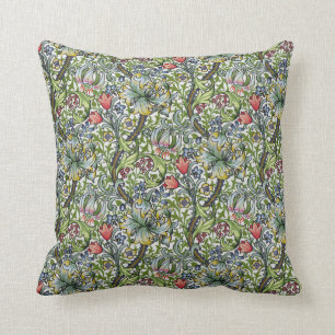 William Morris Golden Lily Floral Chintz Kissen