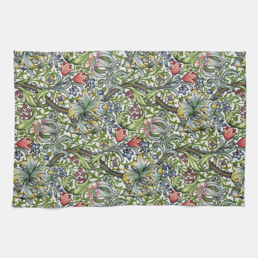 William Morris Golden Lily Floral Chintz Pattern Geschirrtuch (Horizontal)