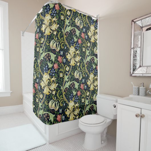 William Morris Golden Lily Floral Pattern Duschvorhang (Beispiel)