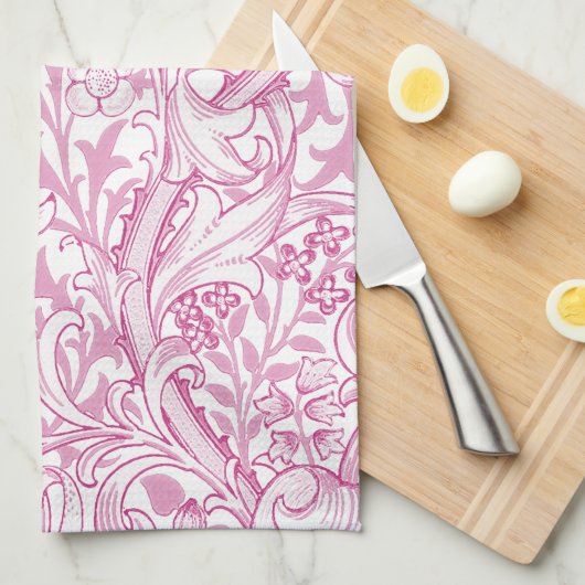 William Morris Golden Lily Floral Pattern Geschirrtuch (Viertel Falte)