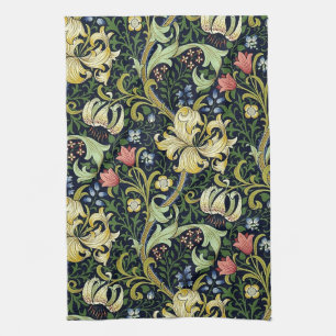 William Morris Golden Lily Floral Pattern Geschirrtuch
