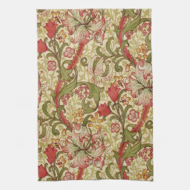 William Morris Golden Lily Floral Pattern Geschirrtuch