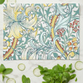 William Morris Golden Lily Floral Pattern Geschirrtuch (Gefaltet)