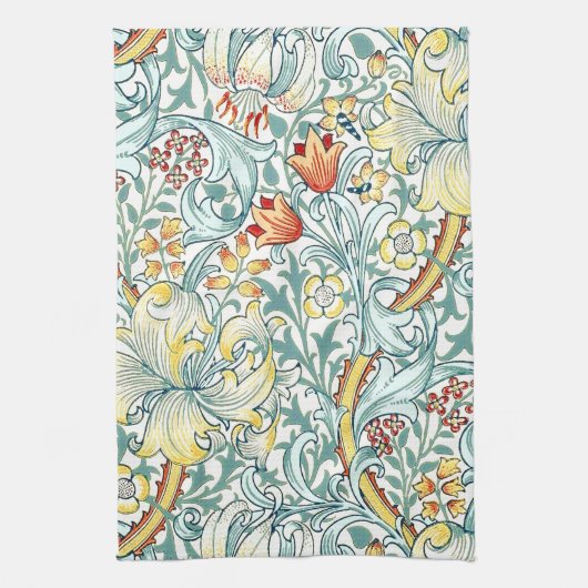 William Morris Golden Lily Floral Pattern Geschirrtuch (Vertikal)