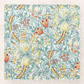 William Morris Golden Lily Floral Pattern Glasuntersetzer (Vorderseite)