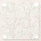 William Morris Golden Lily Floral Pattern Glasuntersetzer (Rückseite)