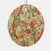 William Morris Golden Lily Floral Pattern Keramik Ornament (Links)