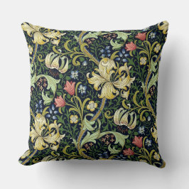 William Morris Golden Lily Floral Pattern Kissen
