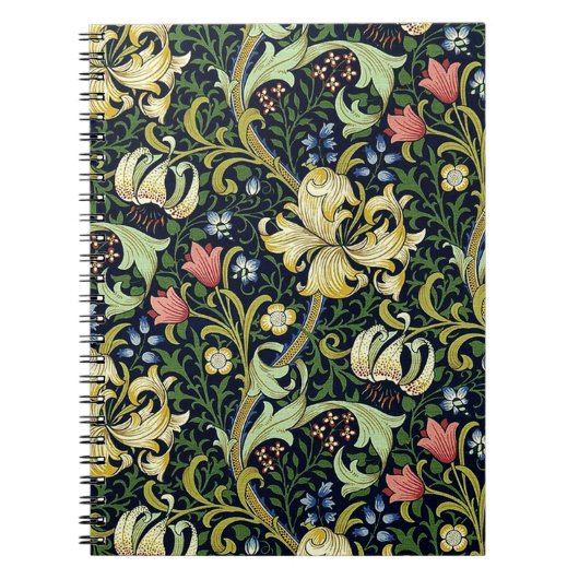 William Morris Golden Lily Floral Pattern Notizblock (Vorderseite)