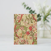 William Morris Golden Lily Floral Pattern Postkarte (Stehend Vorderseite)