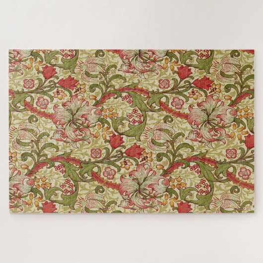 William Morris Golden Lily Floral Pattern Puzzle (Horizontal)