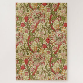 William Morris Golden Lily Floral Pattern Puzzle