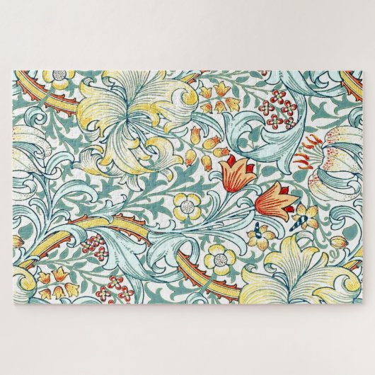 William Morris Golden Lily Floral Pattern Puzzle (Horizontal)