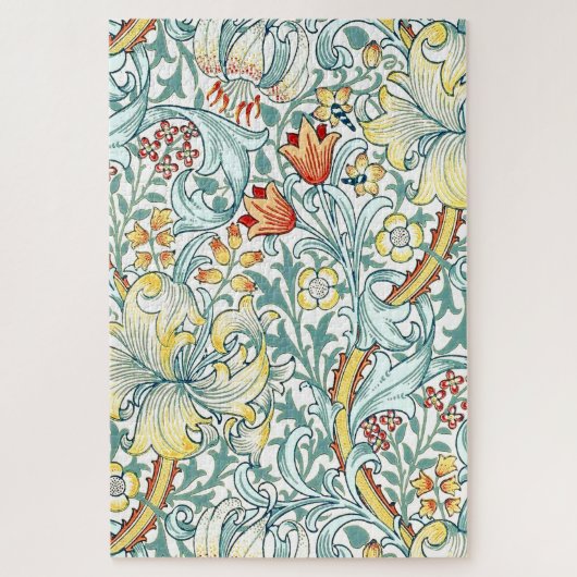 William Morris Golden Lily Floral Pattern Puzzle (Vertikal)