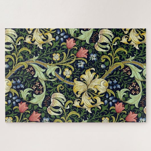William Morris Golden Lily Floral Pattern Puzzle (Horizontal)