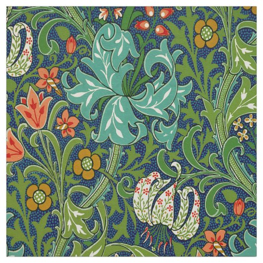 William Morris Golden Lily Floral Pattern Stoff (Muster)