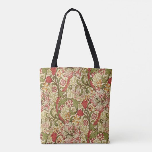 William Morris Golden Lily Floral Pattern Tasche (Rückseite)