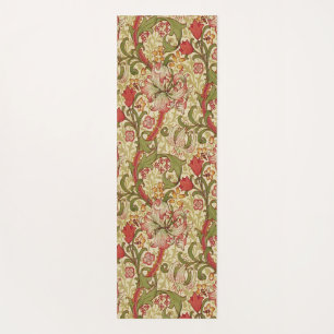 William Morris Golden Lily Floral Pattern Yogamatte