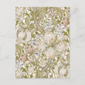 William Morris Golden Lily Garden Blume Postkarte (Vorderseite)