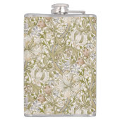 William Morris Golden Lily Garden Flower Classic Flachmann (Rückseite)