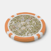 William Morris Golden Lily Garden Flower Classic Pokerchips (Einzeln)