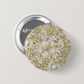 William Morris Golden Lily Garten Blumen Klassiker Button (Vorne & Hinten)