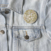 William Morris Golden Lily Garten Blumen Klassiker Button (Beispiel)