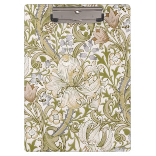 William Morris Golden Lily Garten Blumen Klassiker Klemmbrett