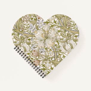 William Morris Golden Lily Garten Blumen Klassiker Notizblock