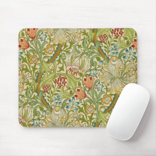 William Morris - Golden Lily Mousepad (Mit Mouse)