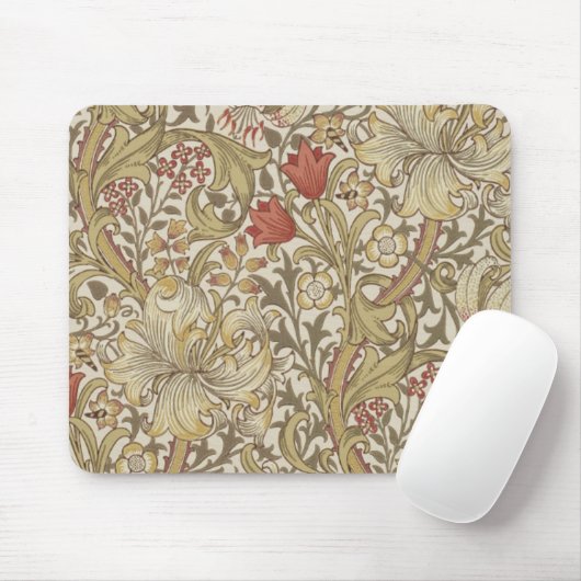 William Morris Golden Lily Mousepad (Mit Mouse)