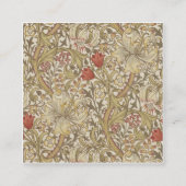 William Morris Golden Lily Quadratische Visitenkarte (Vorderseite)