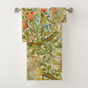 William Morris Golden Lily Vintag Pre-Raphaelite Badhandtuch Set