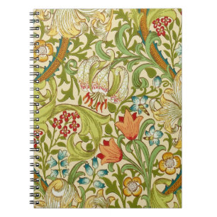 William Morris Golden Lily Vintag Pre-Raphaelite Notizblock