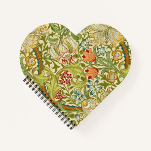 William Morris Golden Lily Vintag Pre-Raphaelite Notizblock