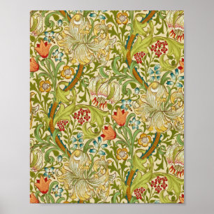 William Morris Golden Lily Vintag Pre-Raphaelite Poster