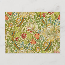William Morris Golden Lily Vintag Pre-Raphaelite Postkarte