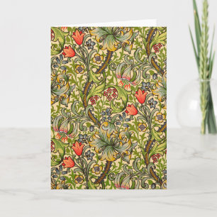 William Morris Golden Lily Vintage Blumendesign Karte