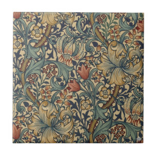 William Morris Golden Lily Vintage Präraffaelit Fliese