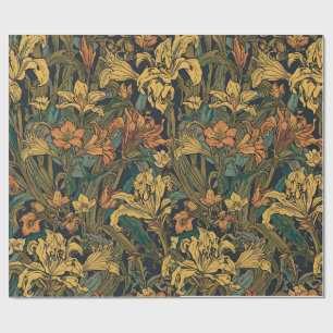 William Morris Golden Lily Vintage Präraffaelit Geschenkpapier
