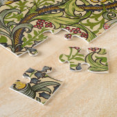 William Morris Golden Lily Vintages Blumendesign Puzzle (Seite)