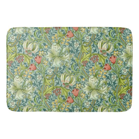 William Morris Golden Lily Vintages Muster Badematte (Vorderseite)