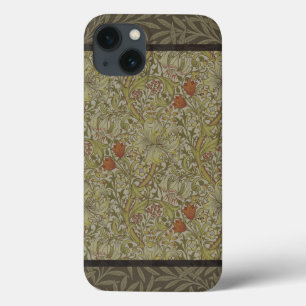 William Morris Golden Lily Weidenzweig Muster iPhone 13 Hülle