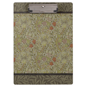 William Morris Golden Lily Willow Bough Muster Klemmbrett