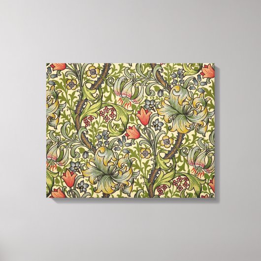 William Morris Golden Living Relected Pattern Leinwanddruck (Vorderseite)