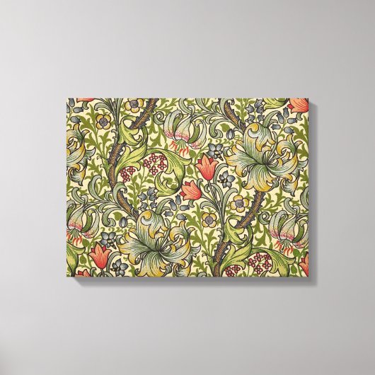 William Morris Golden Living Relected Pattern Leinwanddruck (Vorderseite)