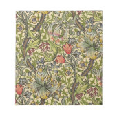William Morris Golden Living Relected Pattern Notizblock (Vorderseite)