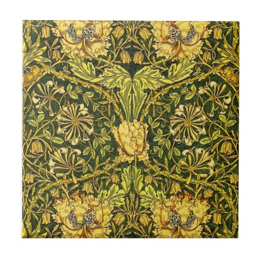 William Morris Golden the Honeysuckle 2 Fliese (Vorderseite)