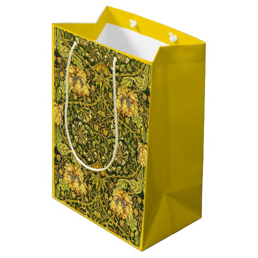 William Morris Golden the Honeysuckle Mittlere Geschenktüte (Rückseite Schrägansicht)