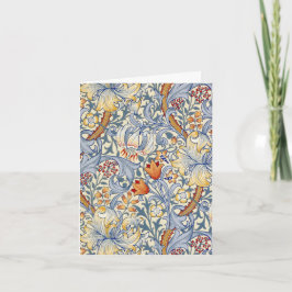 William Morris Goldene Lilie gefaltete Karte